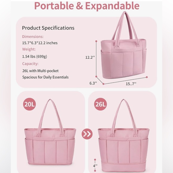 Wandering Nature Travel puffer soft computer Tote Bag - Picture 6 of 8